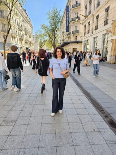 Customer photo review of LILY Versatile Knit Short Sleeve Top