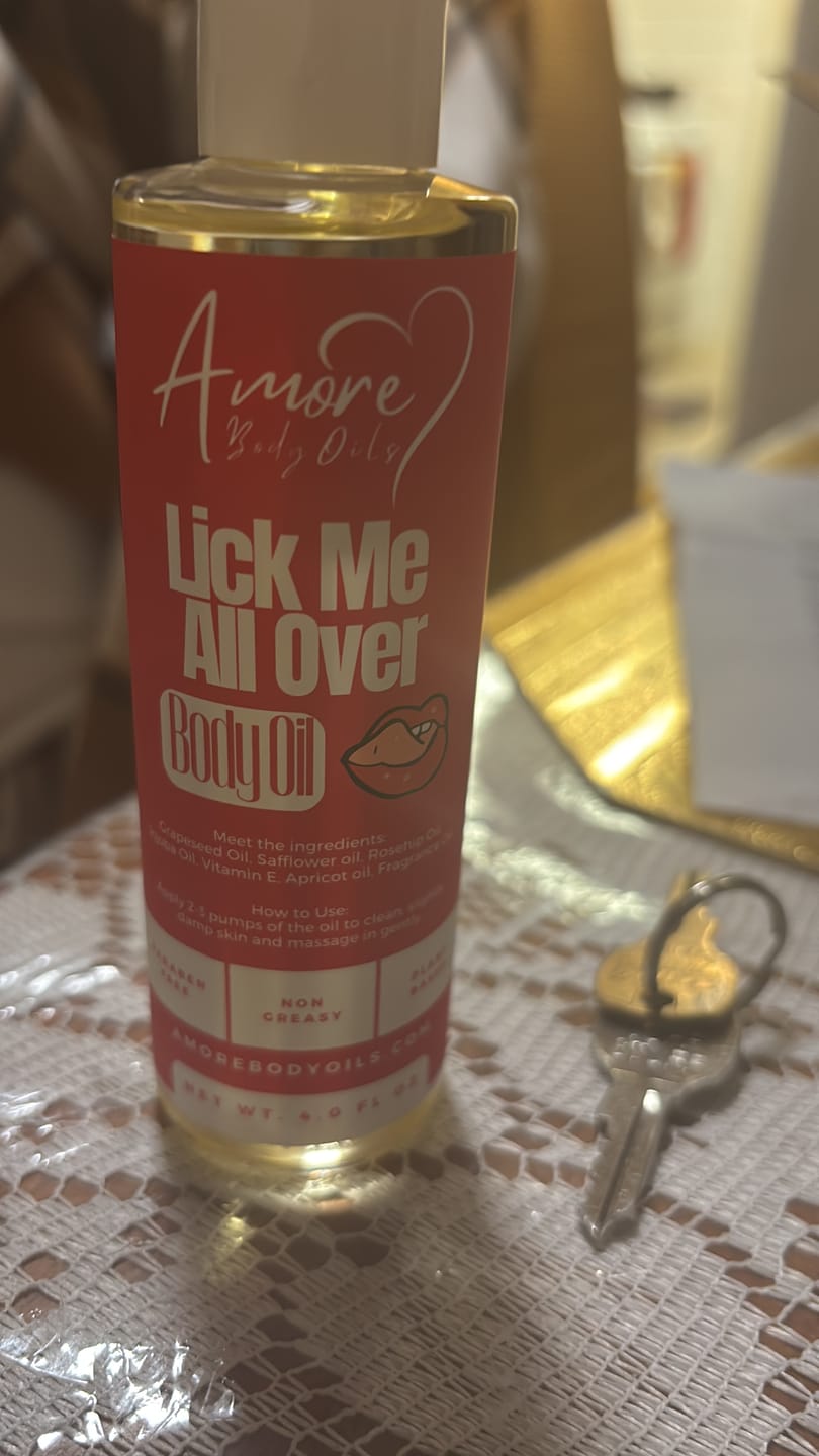 Customer photo review of Lick Me All Over - Body Oil