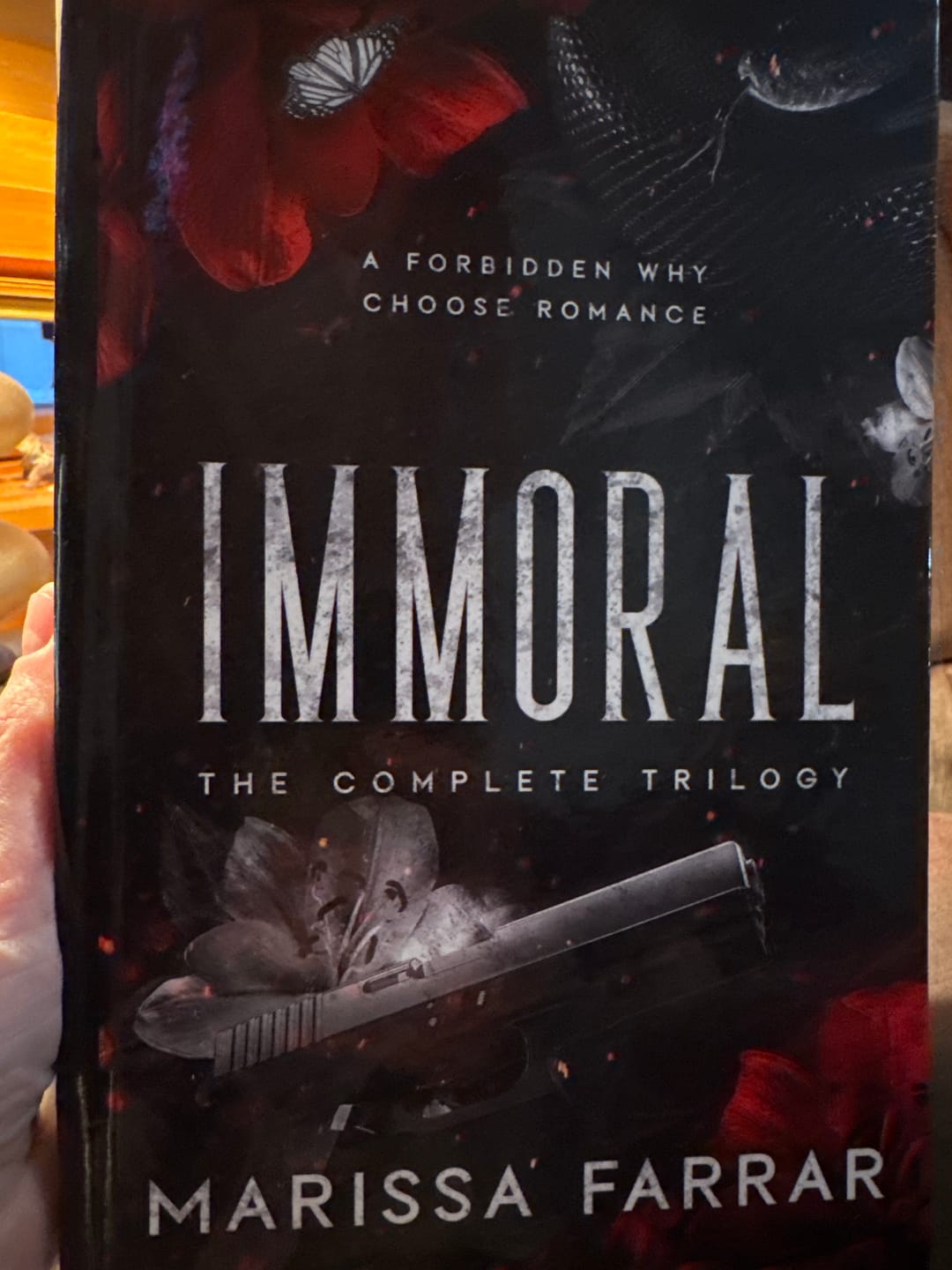 Customer photo review of Immoral: The Complete Omnibus - Special Edition Hardback with Printed Edges: Dints and Scratches