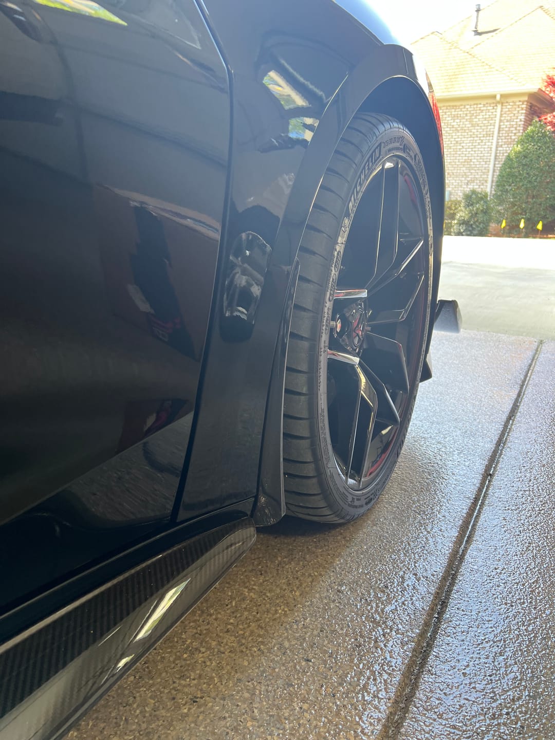 Customer photo review of Chevrolet Corvette C8 Z06 XL Extended Front & Rear Splash Guard