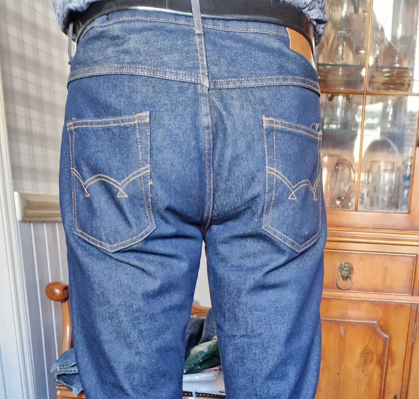 Customer photo review of Jeans - 14oz Selvedge style denim
