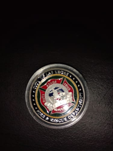Customer photo review of Las Vegas Fire & Rescue Department Duty Honor Badge Challenge Coin