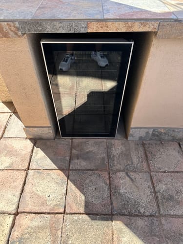 Customer photo review of 4.4/3.2/2.6 Cu.Ft Beverage Refrigerator Cooler, Reversible door