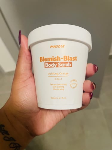 Customer photo review of Blemish-Blast Body Scrub 200ml - Uplifting Orange