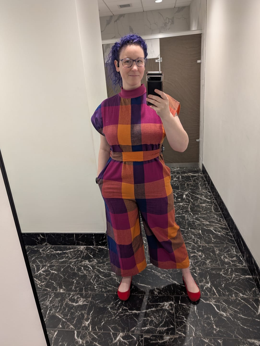 Customer photo review of COMFY JUMPER | AURORA CHEX