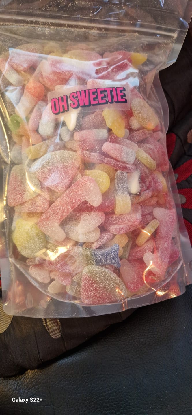 Customer photo review of Build Your Own Pick and Mix Sweets Bag – Over 100 to Choose From