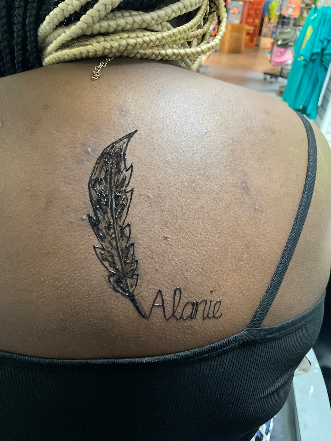 Customer photo review of 1 oz. Bottle of Fresh Jagua tattoo Gel