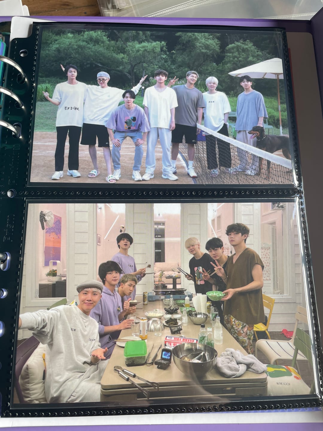 Customer photo review of B&W Custom A5 2-Pocket Pages - Postcard