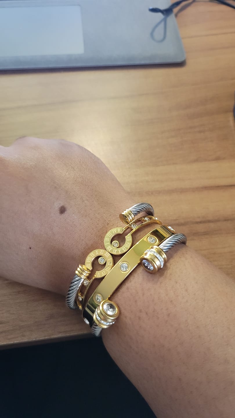 Customer photo review of Ana Lucia Bracelet Stack