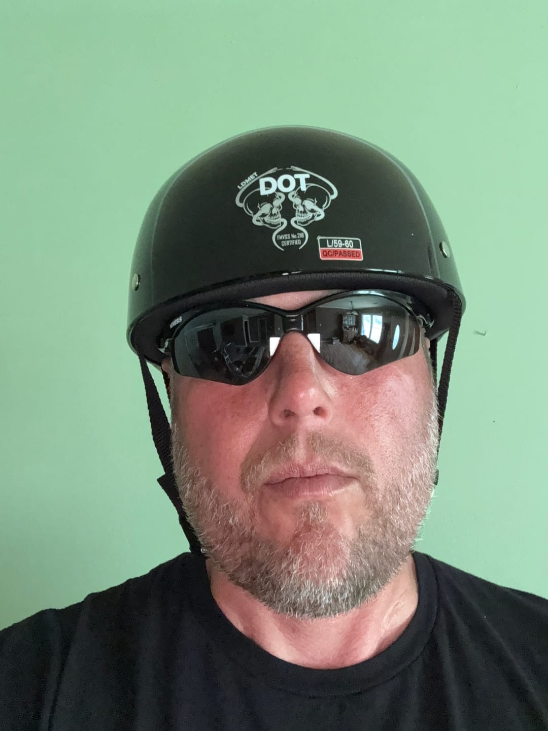 Customer photo review of Baseball Cap STYLE DOT Motorcycle Helmet