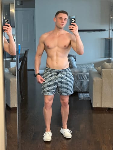 Customer photo review of Mesh Shorts 4" Inseam