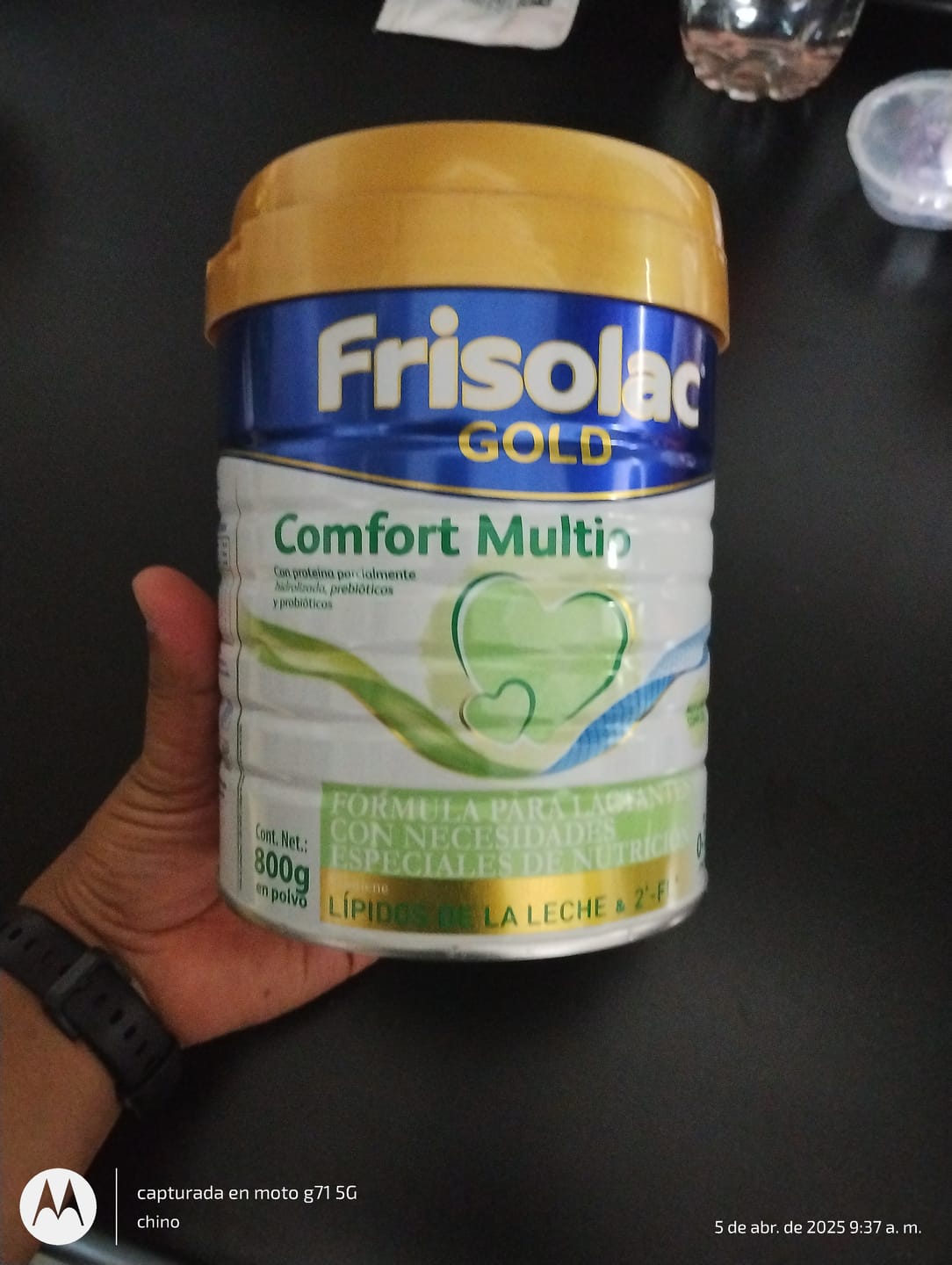 Customer photo review of Frisolac Gold Comfort Multio (0-12 Meses) Pack C/ 1.2 Kg