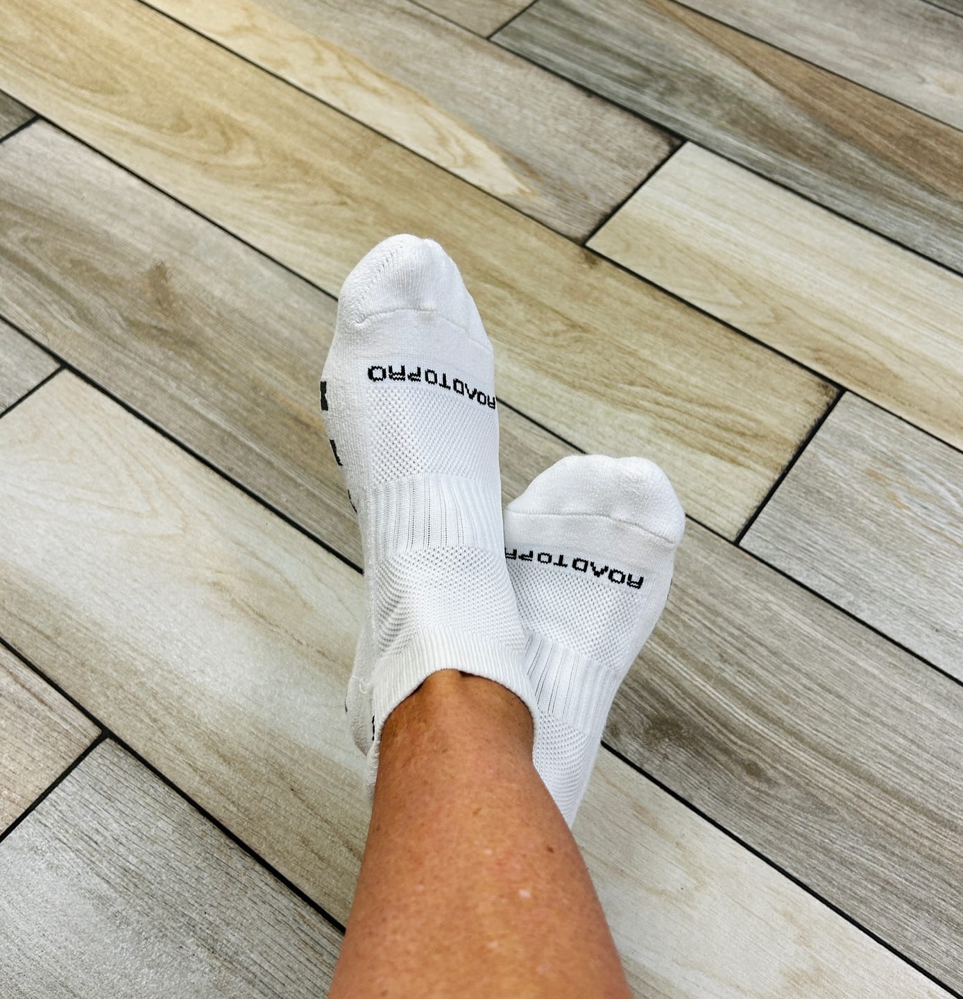 Customer photo review of NEW! RTP ULTRAGRIP V2 Dual sided Non-slip Technology Ankle Socks