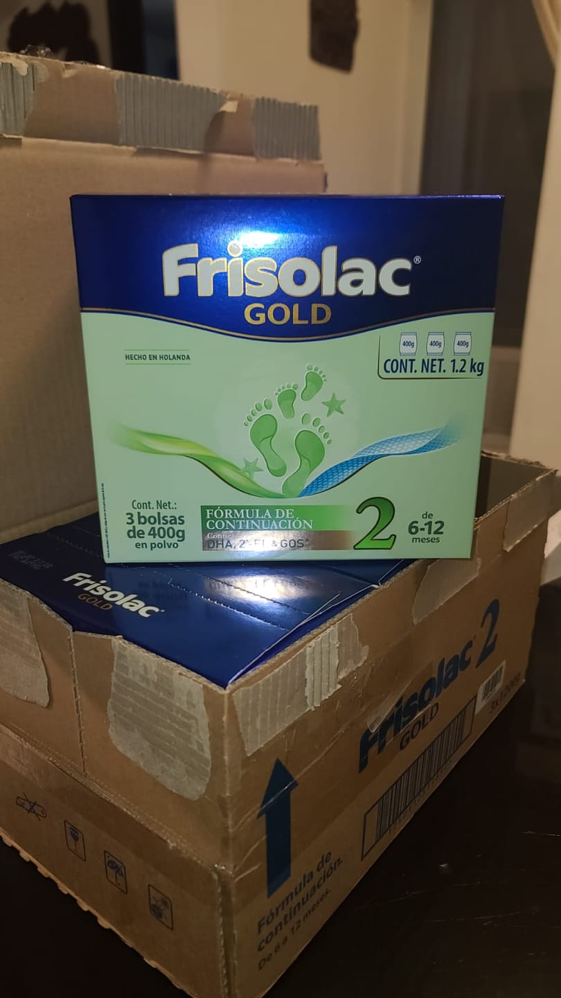 Customer photo review of Frisolac Gold 2 (6-12 Meses) 3 Pack 3.6 Kg
