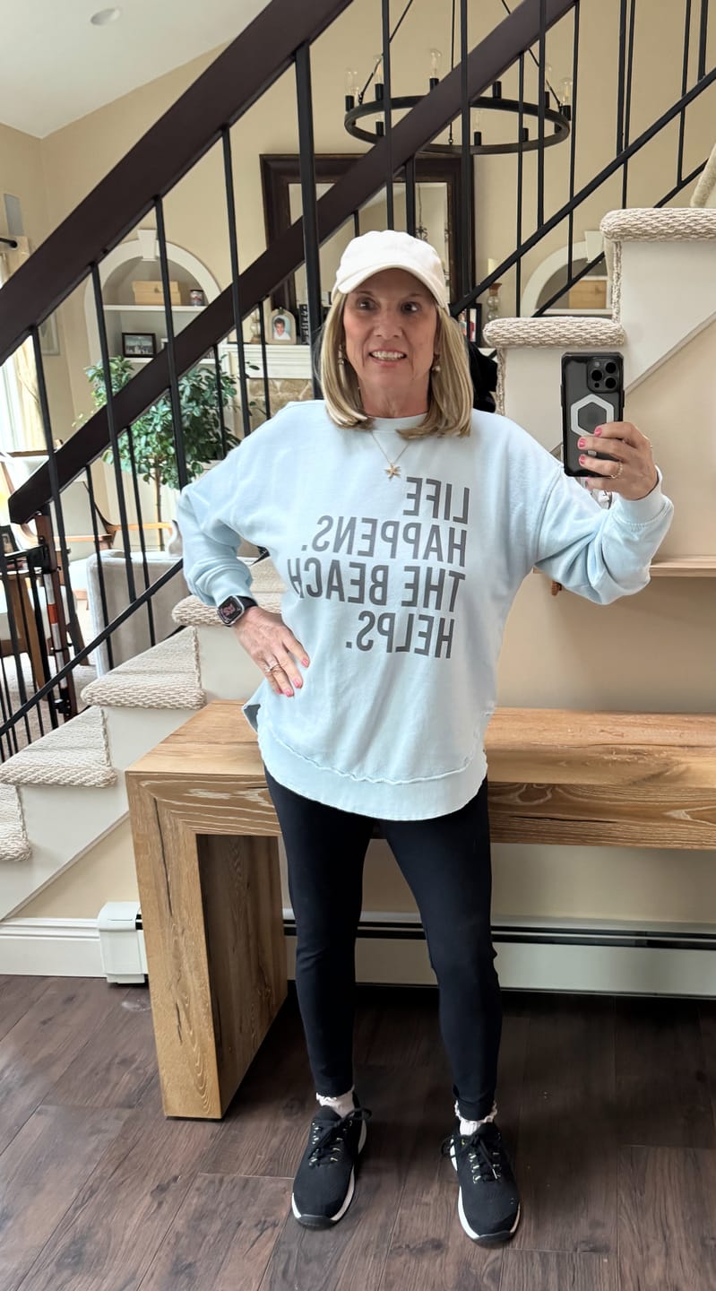Customer photo review of Life Happens. The Beach Helps.
