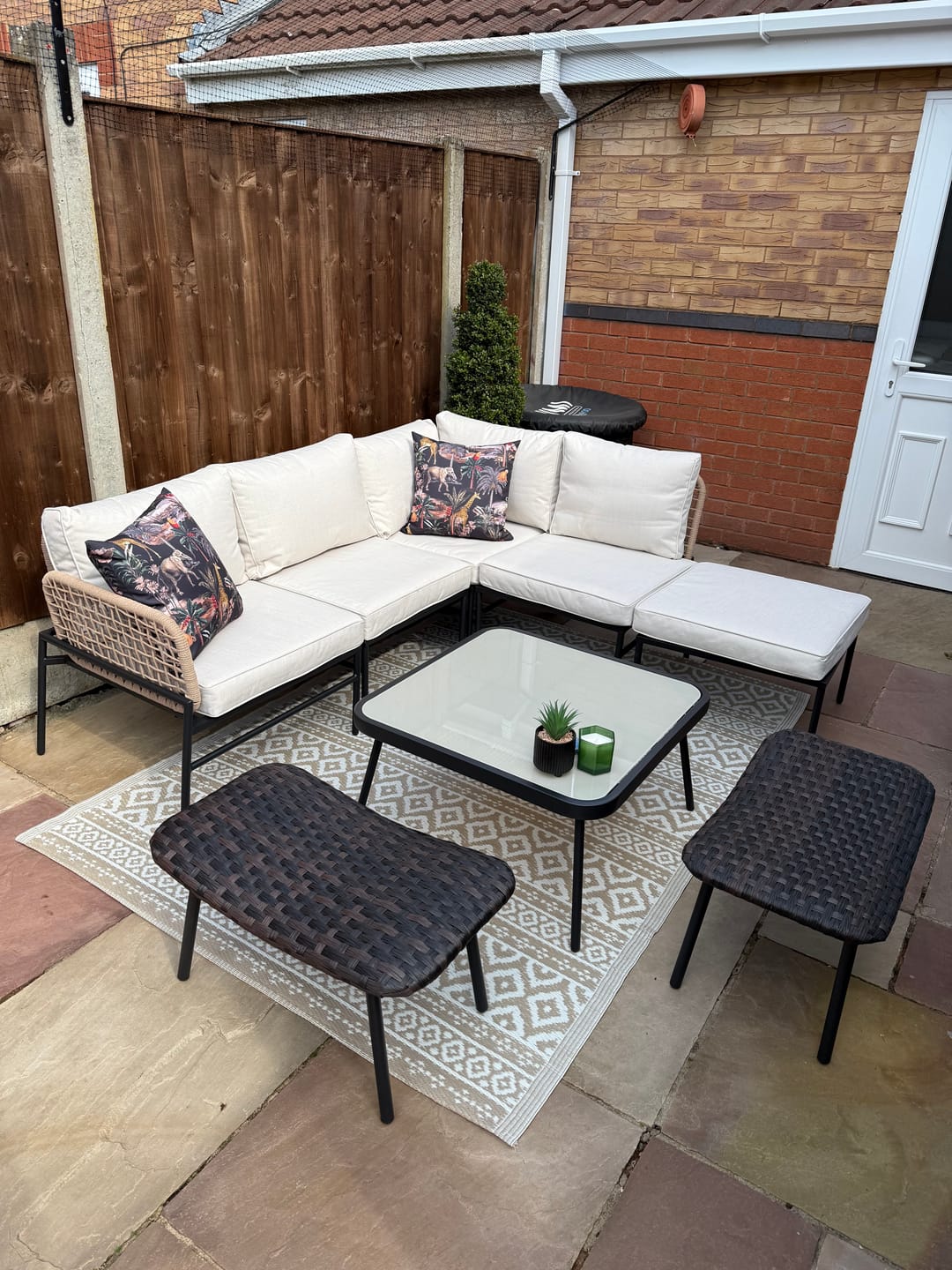 Customer photo review of Safari Voyage | Outdoor Garden Waterproof Cushion
