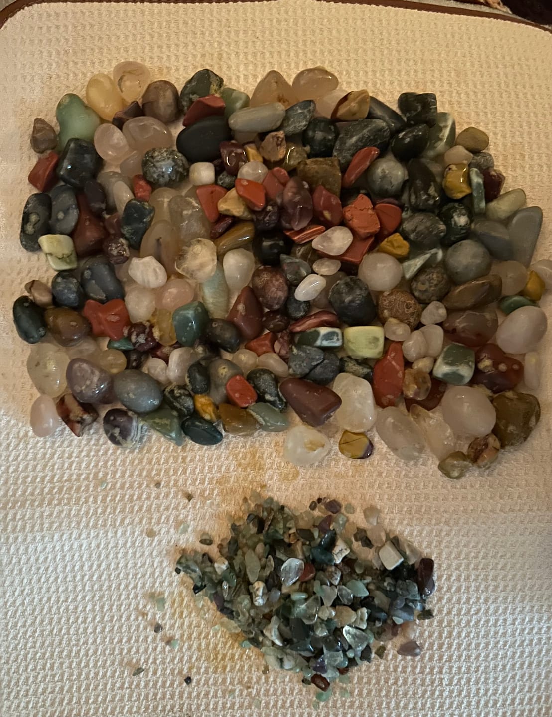 Customer photo review of Gallon Tumbled Stone Bucket