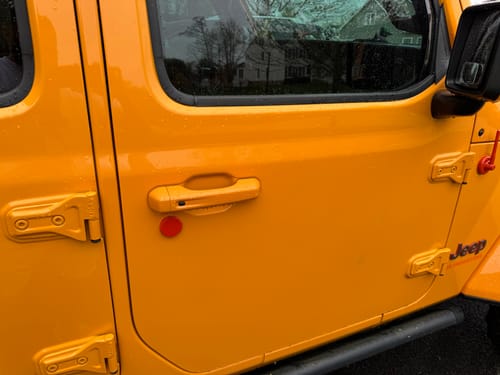 Customer photo review of COVER'D UP KEYHOLE COVER (FRONT DOOR PAIR)