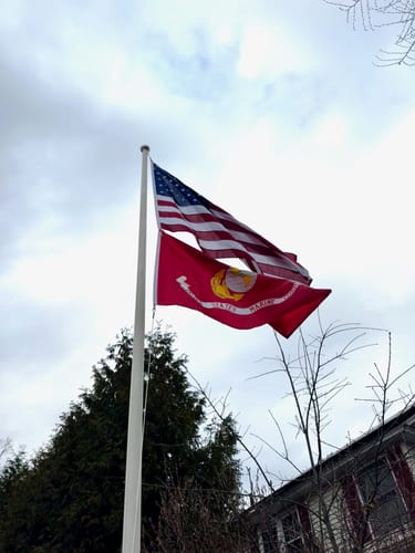 Customer photo review of Ultra Heavy Duty American Flag - 2-ply Polyester - Made In USA