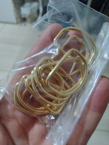 Customer photo review of MEIA ARGOLA 29MM ARAME 2,7MM DOURADO CATAFORETICO 10 PEÇAS