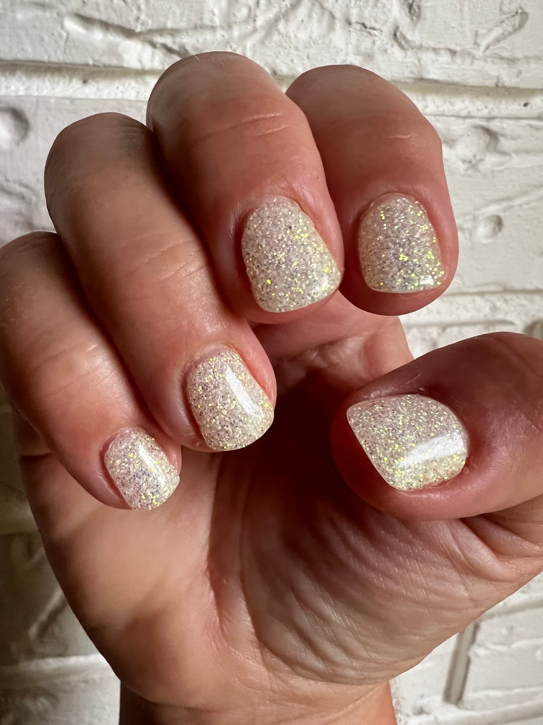 Customer photo review of Diamond White Dipping Powder