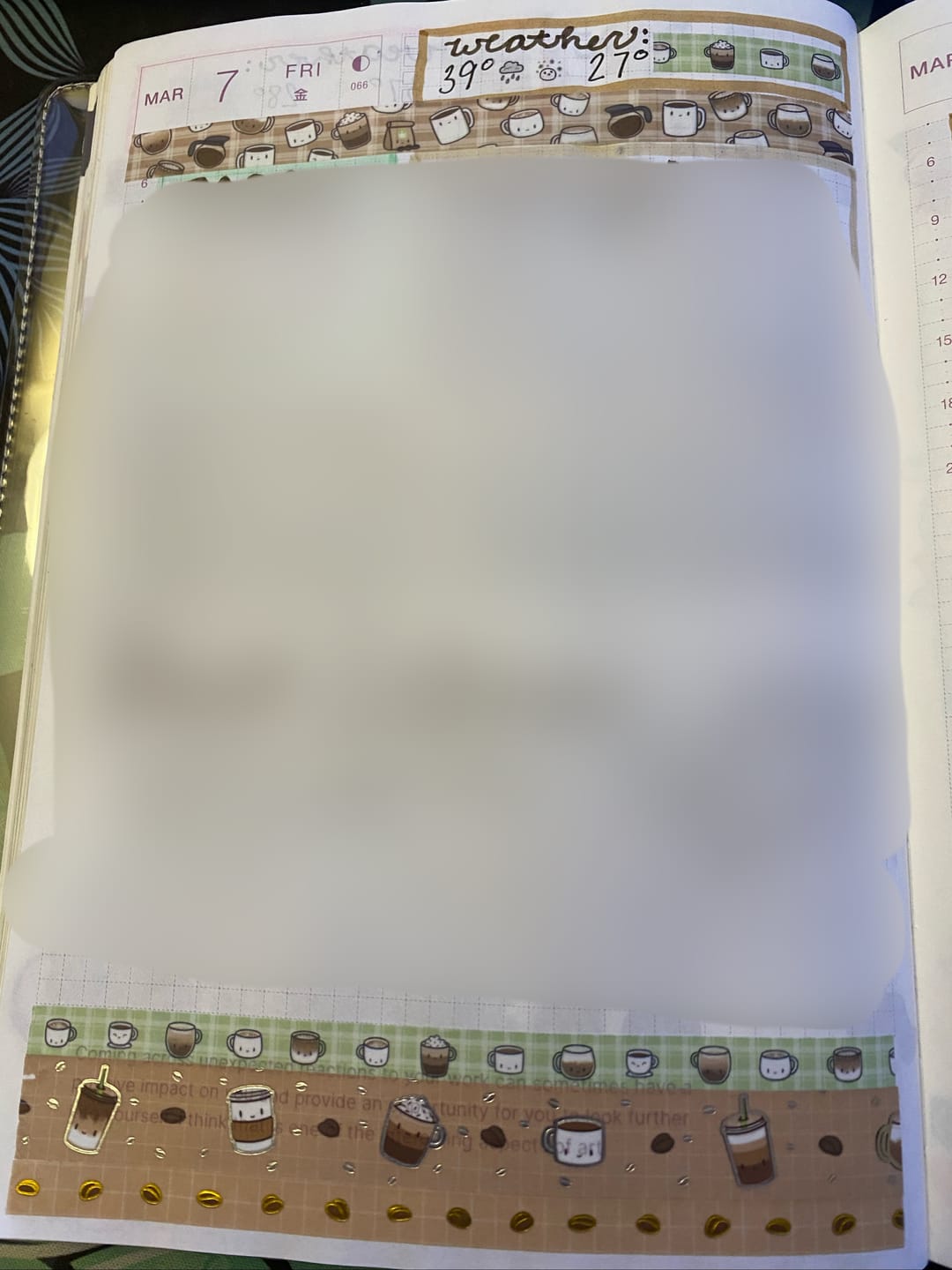 Customer photo review of Coffee Lovers Washi Tape (Set of 4)