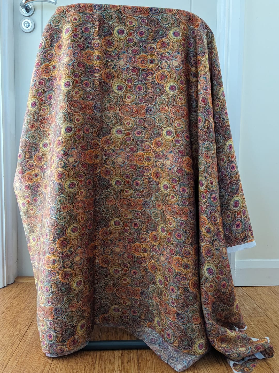 Customer photo review of Colourful Circles Bamboo Silkette Fabric