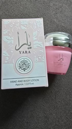 Customer photo review of Lattafa Yara Hand & Body Lotion for Women 1.53 oz