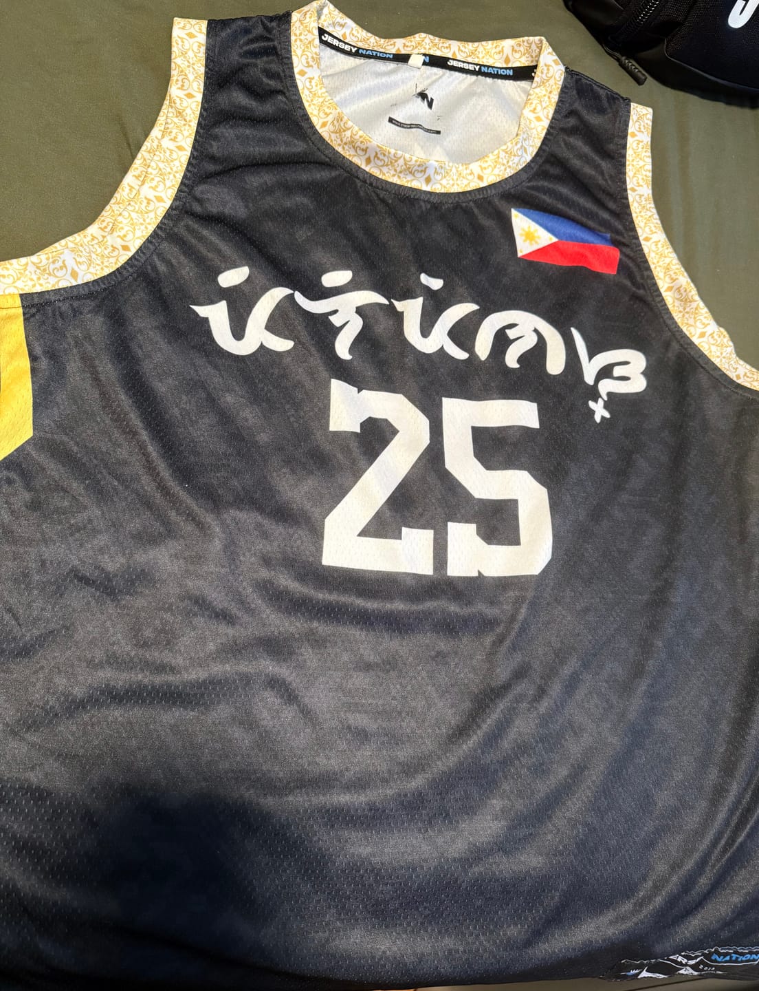 Customer photo review of Philippines Custom Basketball Jersey