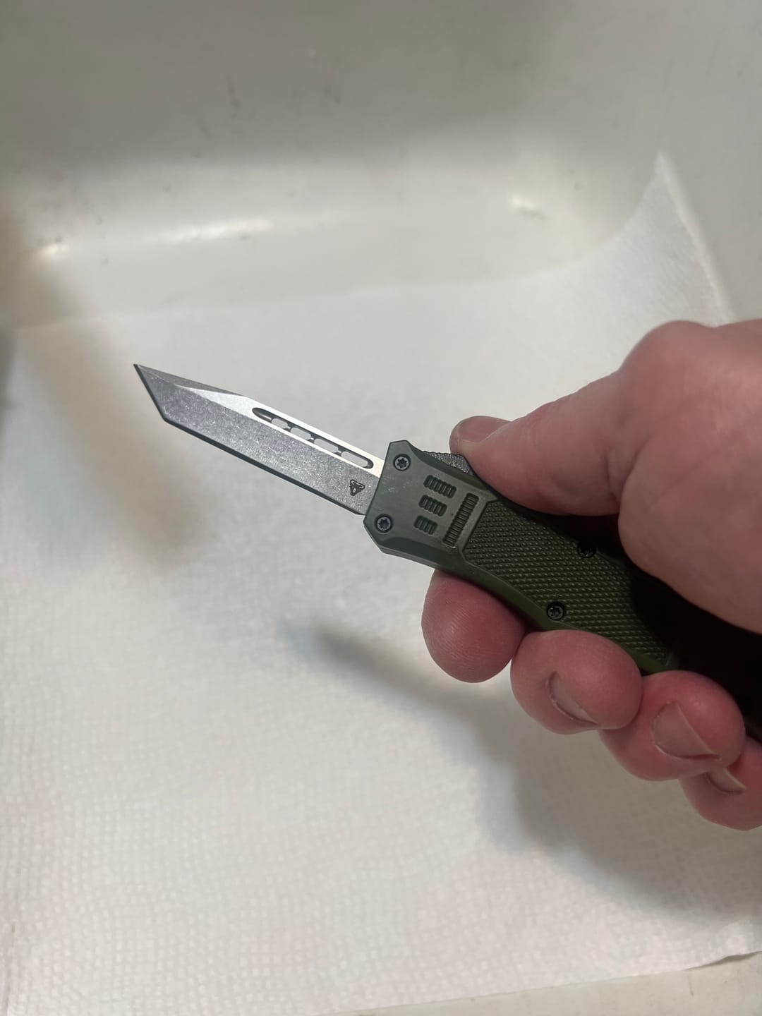Customer photo review of 50% OFF Small Green Phantom D/A OTF (Multiple Blade Styles Available)