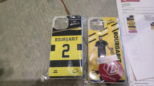 Customer photo review of Coque rugby LA ROCHELLE personnalisable - TEAMCOQUES