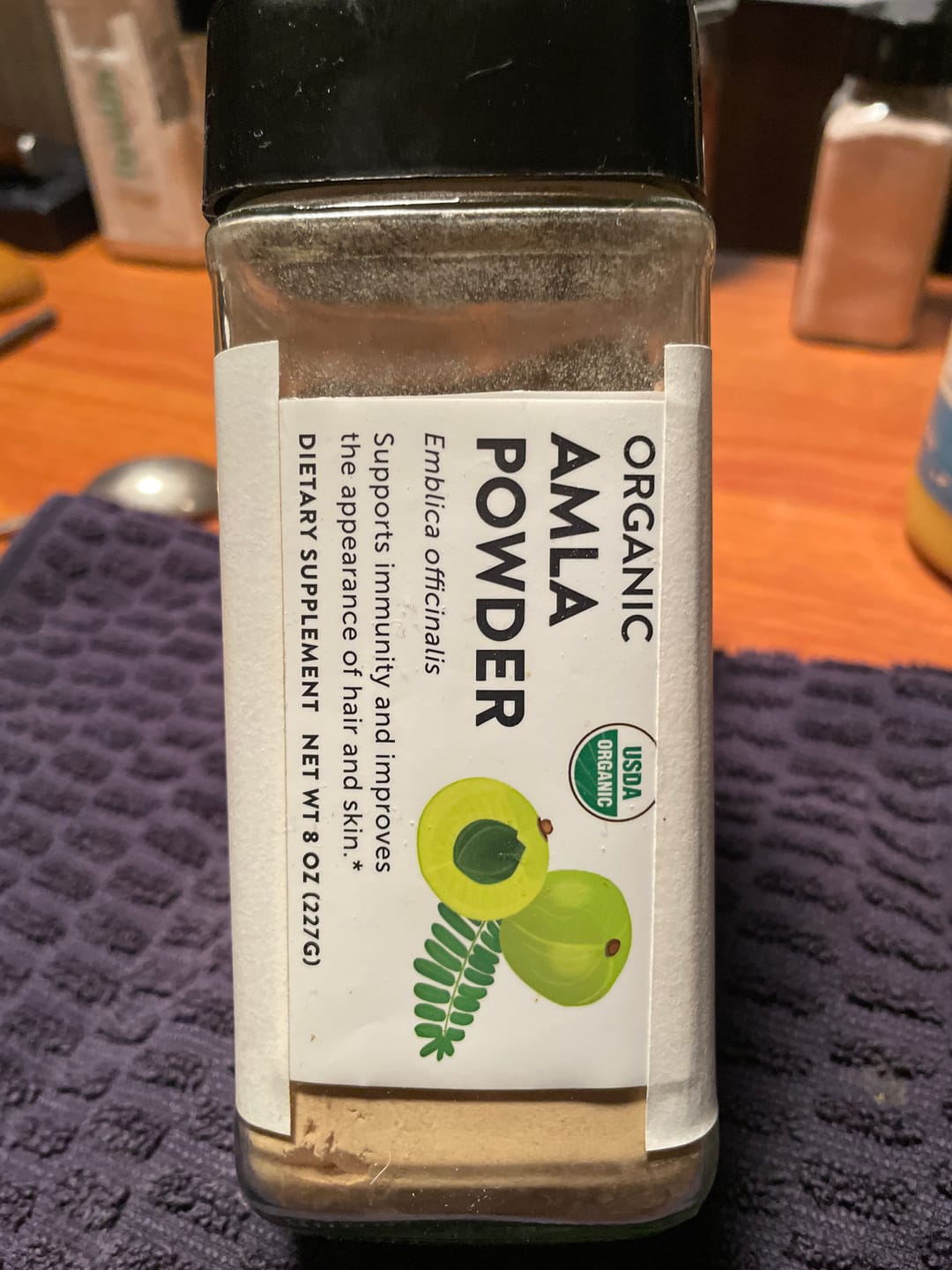 Customer photo review of Amla Powder Fine Ground, Certified Organic - 8 oz