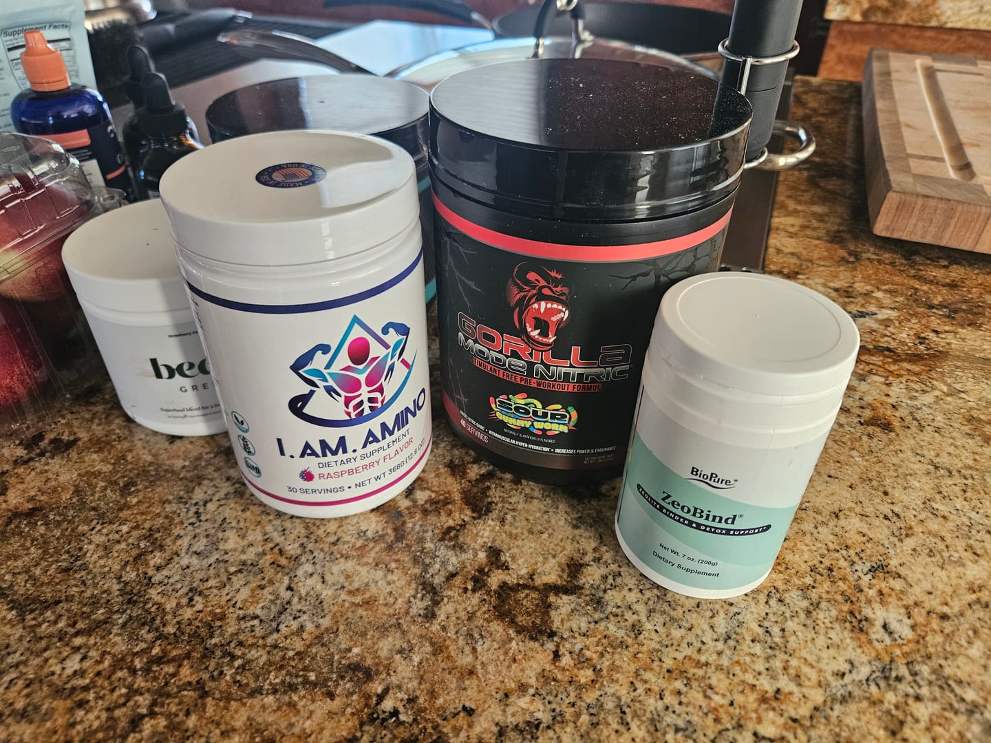Customer photo review of I.AM.AMINO Raspberry 3-Jar