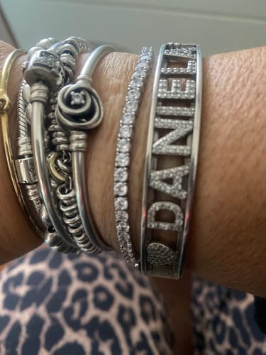 Customer photo review of Bracciale Tennis Zirconi Bianchi 3 mm