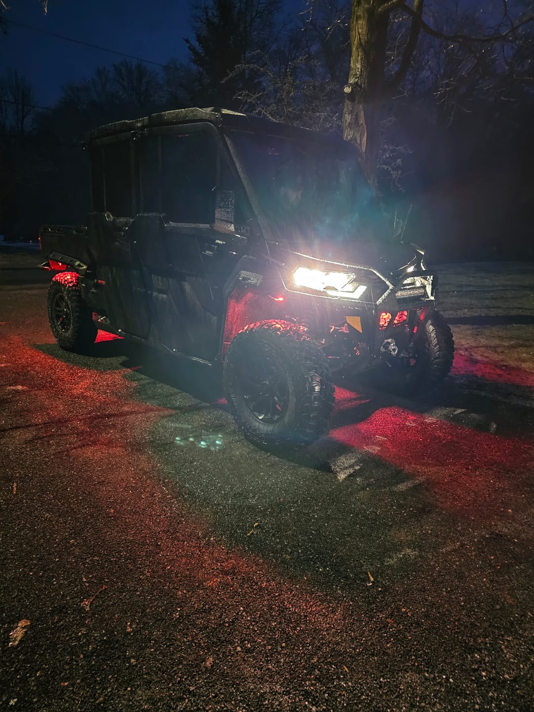 Customer photo review of Universal 6 Pods RGB Rock Light Kit for UTV ATV Jeep Truck SUV Car