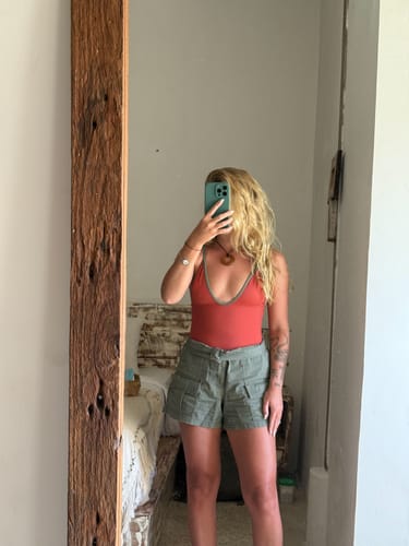 Customer photo review of Original Cut Swimsuit (Tangerine)