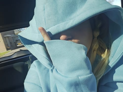 Customer photo review of “Squiddy” Classic Zip Hoodie