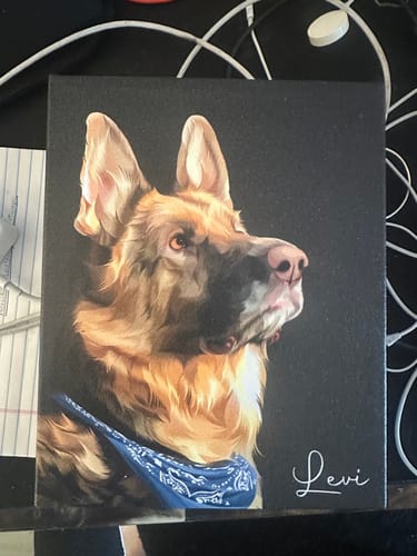 Customer photo review of Pet Art Canvas Wrap