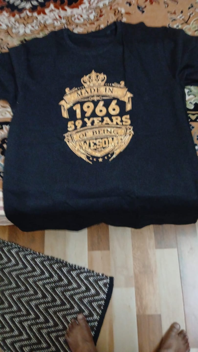Customer photo review of MADE IN 1966 59 YEARS OF BEING AWESOME PREMIUM QUALITY CLASSIC T-SHIRT