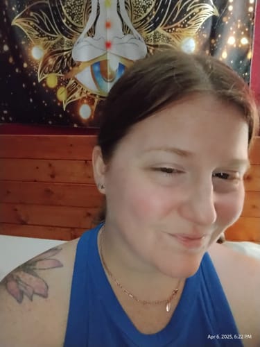 Customer photo review of Star Stud Earrings in Sterling Silver