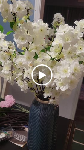 Customer video review of Bulk 27" Cherry Blossom Branches Silk Flowers Wholesale