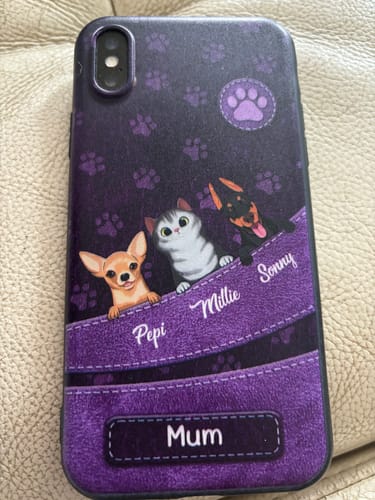 Customer photo review of A Little Dog Gonna Love You - Dog Personalized Clear Phone Case - Gift For Pet Owners, Pet Lovers
