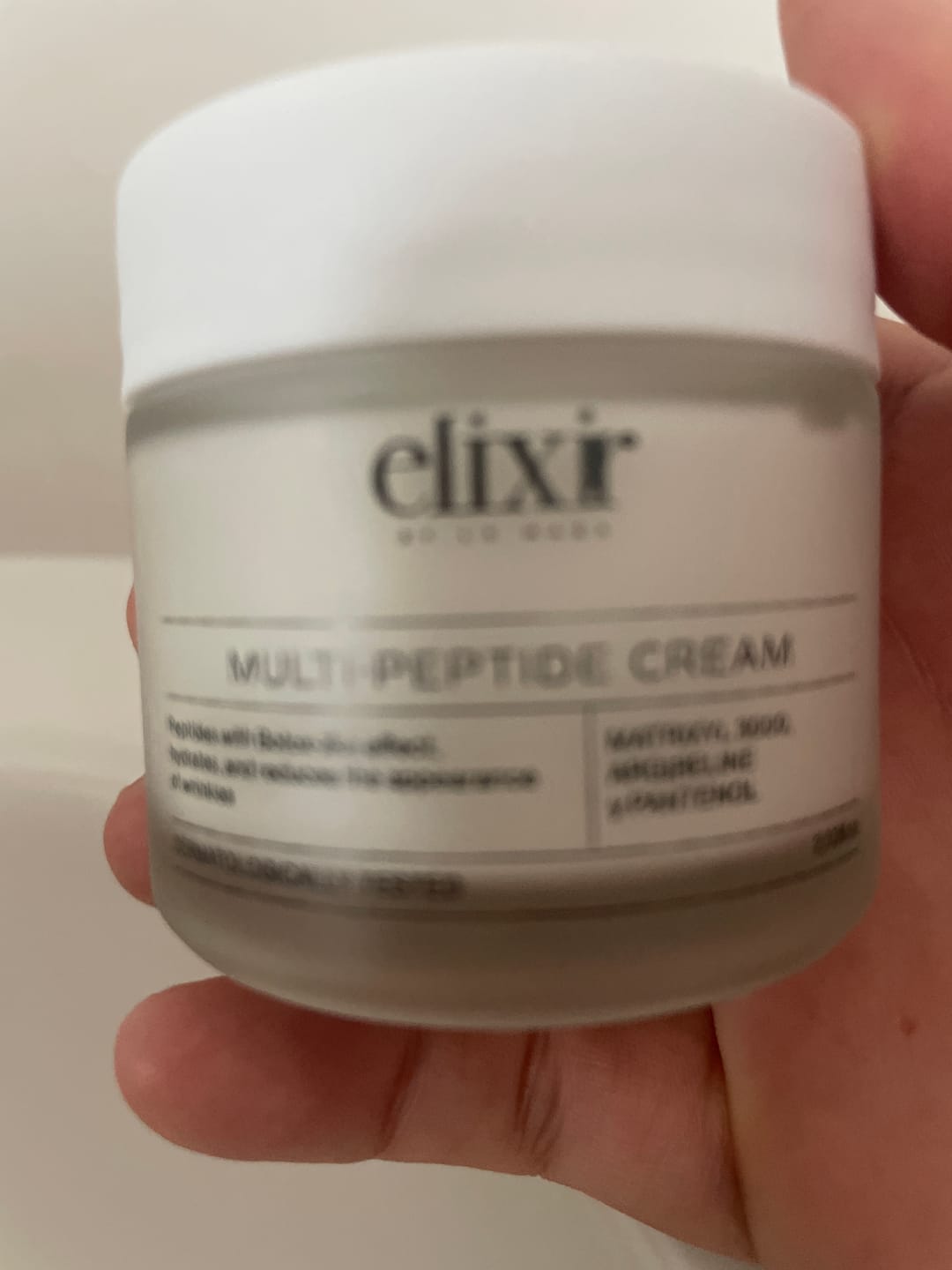 Customer photo review of Crema Multipéptidos