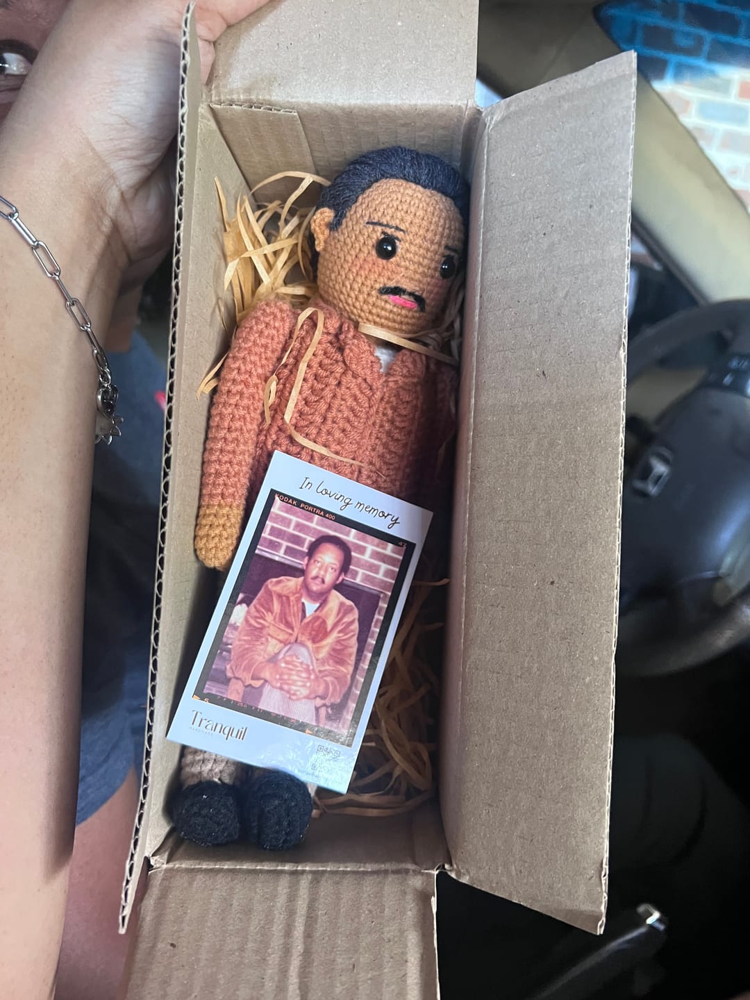 Customer photo review of Tranquil® - Personalized Crochet Doll (Bigger sizes)