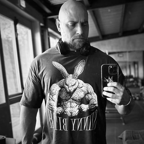 Customer photo review of washed t-shirt (skinny bitch)