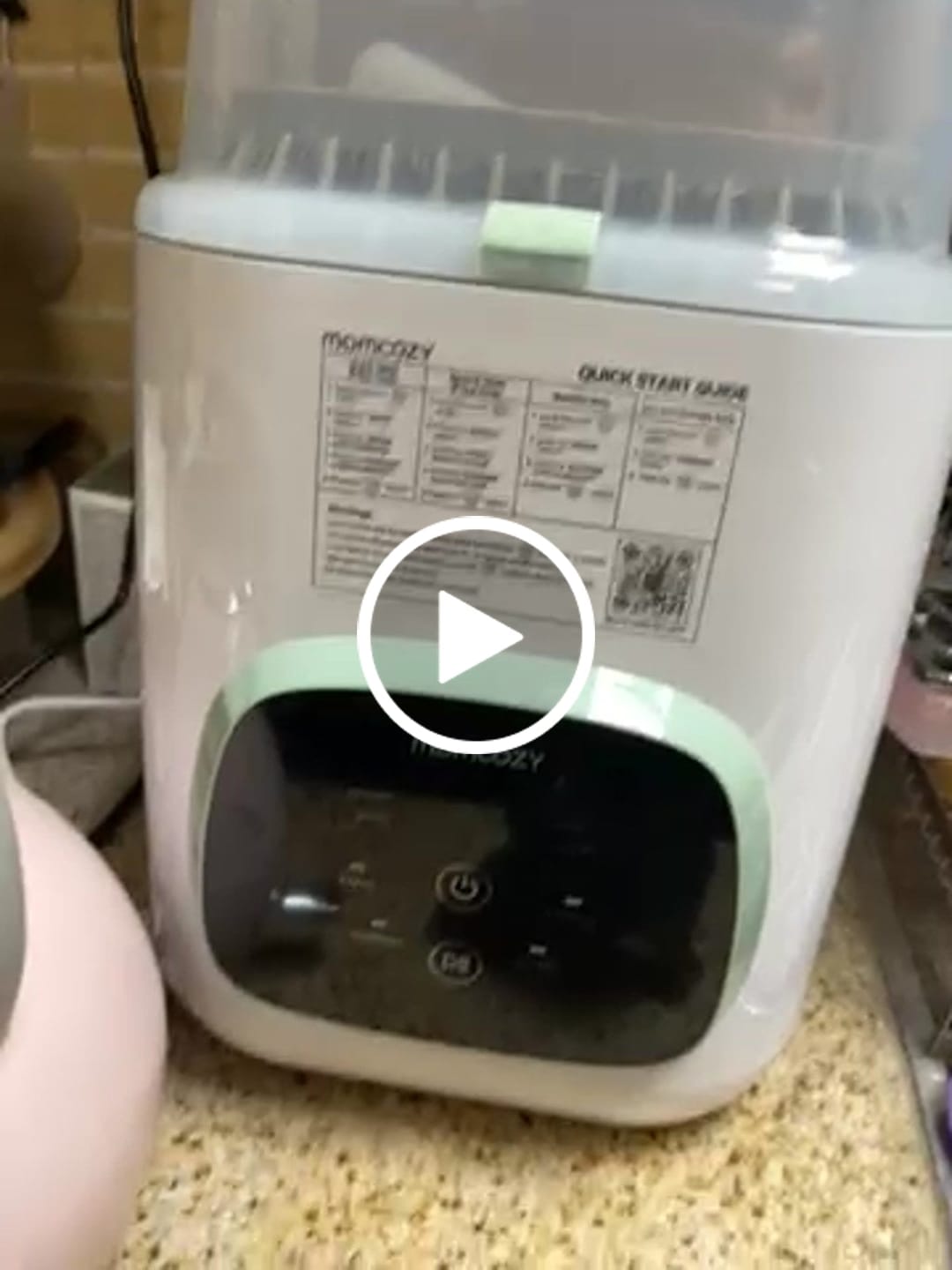 Customer video review of Momcozy Washing Block for Momcozy KleanPal Pro Baby Bottle Washer, 120 Tablets