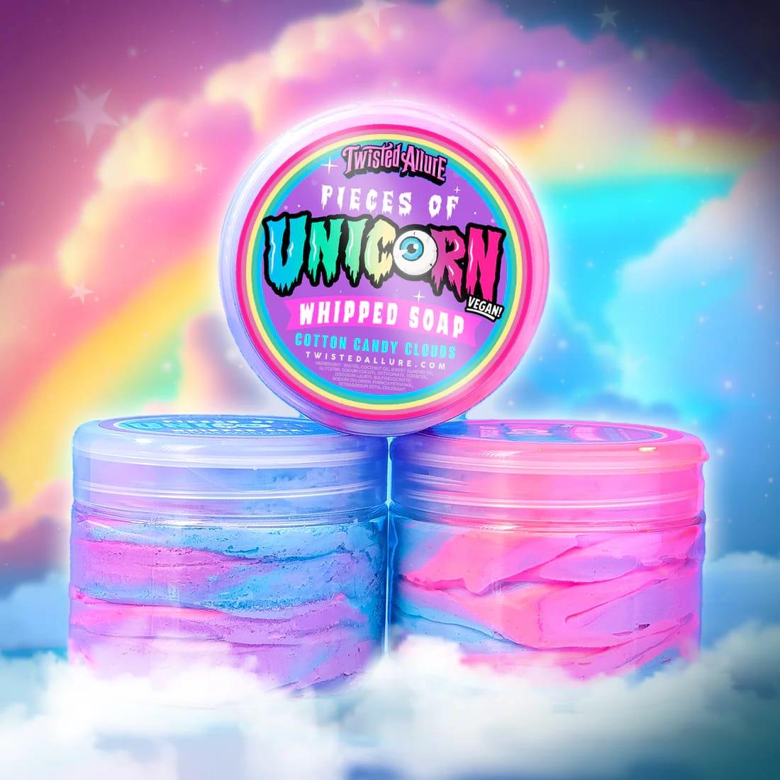 Customer photo review of Pieces of Unicorn Whipped Soap