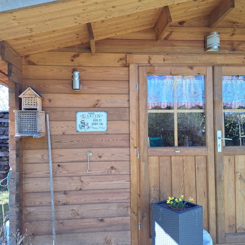 Customer photo review of Personalisiertes Gartenschild mit Namen Anpassbar