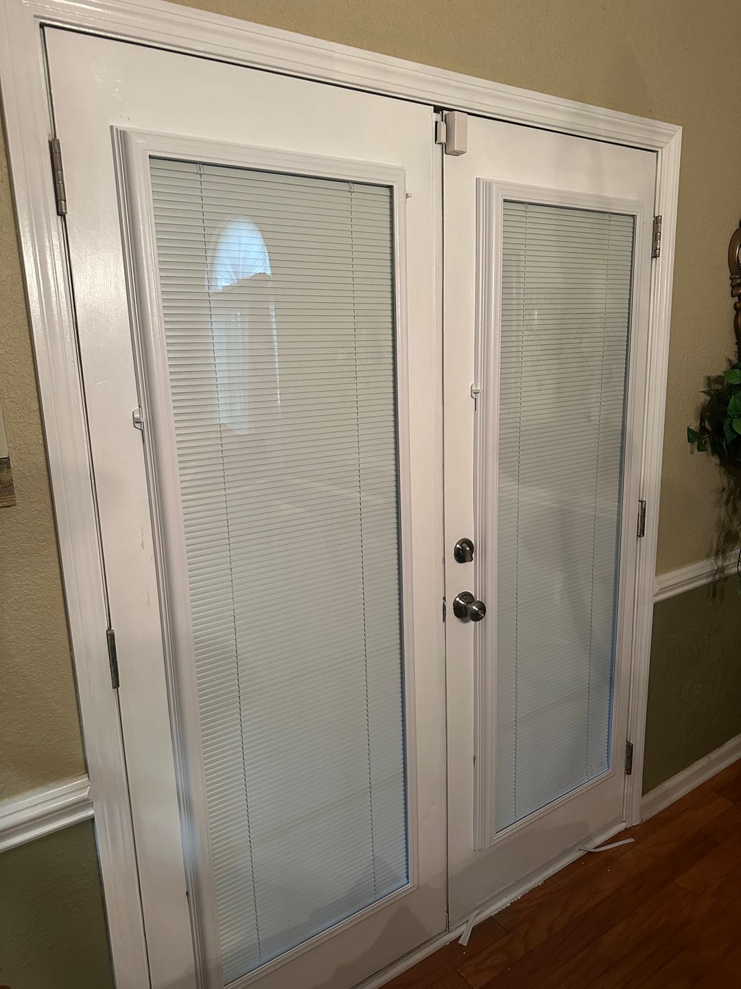 Customer photo review of Add On Blinds Kit (installs on top of existing door glass)