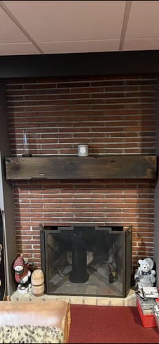Customer photo review of Distressed Mantels
